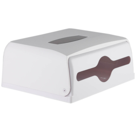 Диспенсер для листовых полотенец тип сложения Z ( вмещает 1 пачку), Белый 21245 фото  в интернет-магазине Санкомп