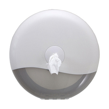Диспенсер туалетной бумаги пластиковый для рулонов до 210 мм (219х219х156 мм) Белый, 24719 фото  в интернет-магазине Санкомп