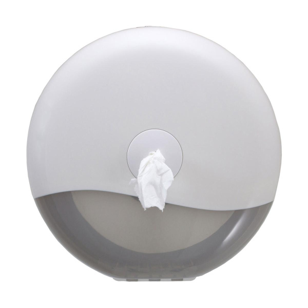 Диспенсер туалетной бумаги пластиковый для рулонов до 210 мм (219х219х156 мм) Белый, 24719 фото  в интернет-магазине Санкомп