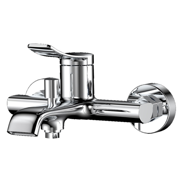 Смеситель для ванны и душа настенный ОДНОРЫЧАЖНЫЙ с ручным душем, хром 22318 фото  в интернет-магазине Санкомп