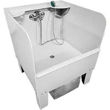 Слив технический напольный 900х900х890 С ЭКРАНОМ СО СМЕСИТЕЛЕМ С ПЕСКОУЛОВИТЕЛЕМ 17л, 20194  фото  в интернет-магазине Санкомп