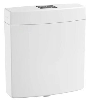 БАЧОК пластиковый с соединительной трубой 370х120х400 мм фото  в интернет-магазине Санкомп