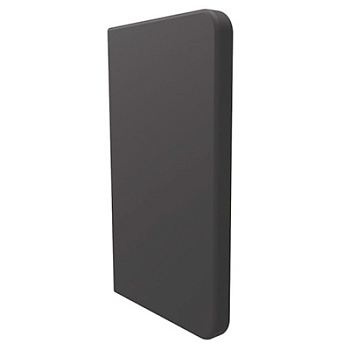 Перегородка (разделитель) для писсуара керамика (400х52х700) Антрацит фото  в интернет-магазине Санкомп