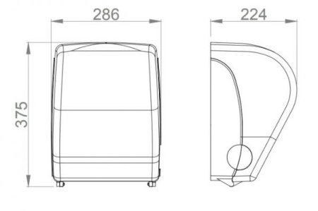 Диспенсер рулонных полотенец Белый, 24296 фото  в интернет-магазине Санкомп