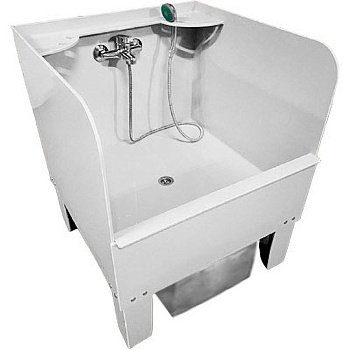 Слив технический напольный 500х500х890 С ЭКРАНОМ СО СМЕСИТЕЛЕМ С ПЕСКОУЛОВИТЕЛЕМ 17л, 20012  фото  в интернет-магазине Санкомп