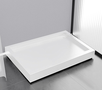 Поддон стальной душевой ПРЯМОУГОЛЬНЫЙ УСИЛЕННЫЙ на ножках 1200х800х140 мм, глубина 50 мм, 24988 фото  в интернет-магазине Санкомп