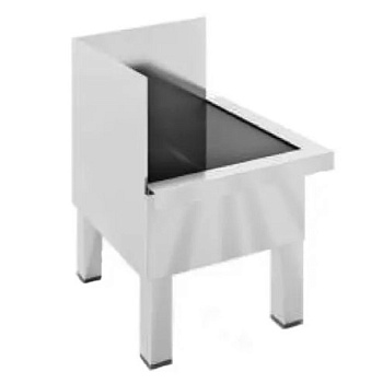 Поддон технический напольный 500х500х700 УГЛОВОЙ с экраном эконом, 20823 фото  в интернет-магазине Санкомп