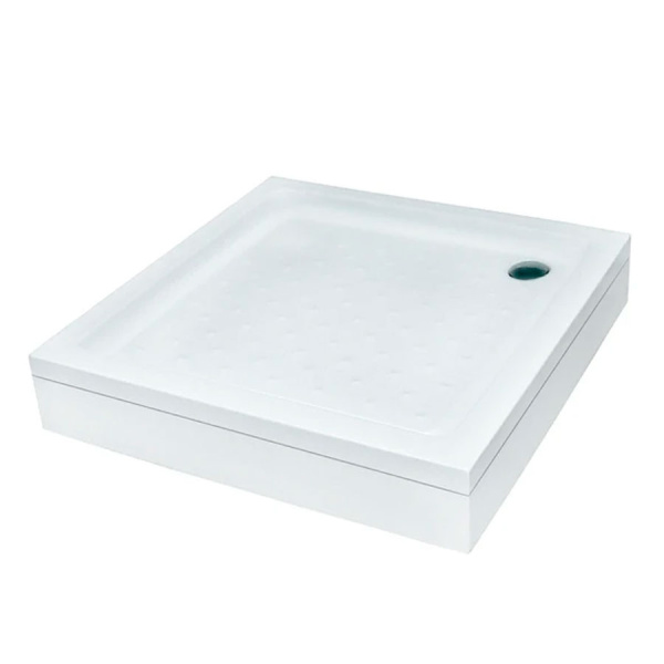 Поддон акриловый квадратный 900х900х170(35) мм, Ø 90 мм с каркасом и экраном 25398  фото  в интернет-магазине Санкомп