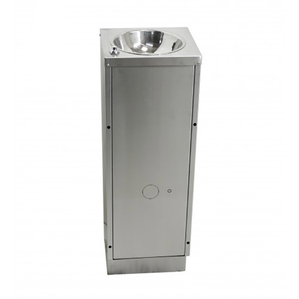 Фонтанчик питьевой кнопочный напольный 1 чаша Х/В, Б/Ф, Б/УФ, Б/Г, Б/ТО, AISI 304, 350х380х900 17007 фото  в интернет-магазине Санкомп