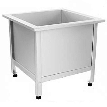 Слив технический из нержавеющей стали 800х800х550-600 мм (СТАНДАРТ), 17507 фото  в интернет-магазине Санкомп