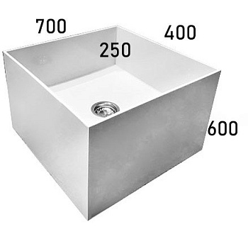 Поддон для уборочного инвентаря глубина 250 мм, 700х400х600 мм, 25099 фото  в интернет-магазине Санкомп