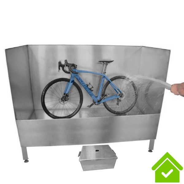 Мойка для велосипеда из нержавеющей стали с пескоуловителем 2000х900х1600 мм, 24451 фото  в интернет-магазине Санкомп