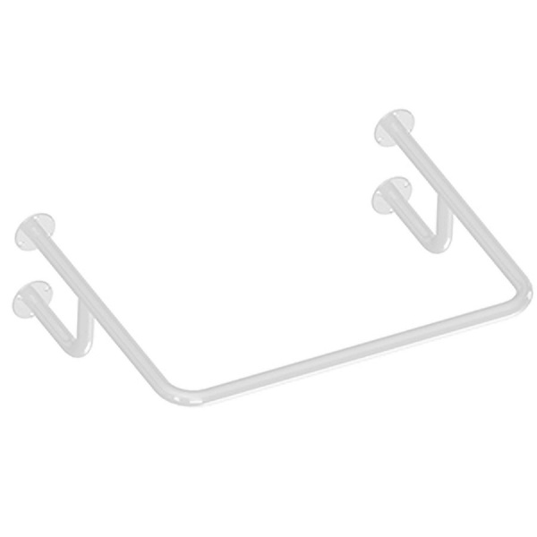 Поручень настенный 4 опоры стальной БЕЛЫЙ 550х710х230 мм, 8476 фото  в интернет-магазине Санкомп