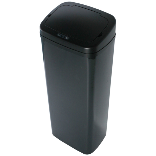 Ведро С АВТОМАТИЧЕСКИМ подъемом крышки 50 литров Черное, 21255 фото  в интернет-магазине Санкомп