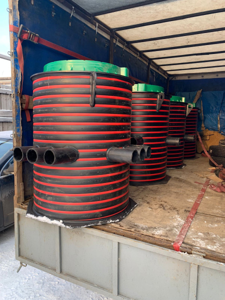 Колодец кабельный ПЭ, DN 800 мм, Н-1500 мм, люк Ø780 мм  фото в интернет-магазине Санкомп