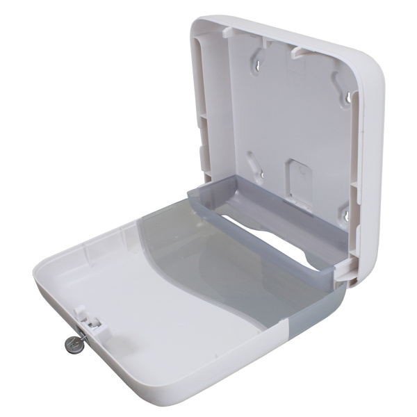 Диспенсер для листовых полотенец тип сложения полотенец-Z (вмещает 2 пачки) БЕЛЫЙ, 24721 фото  в интернет-магазине Санкомп