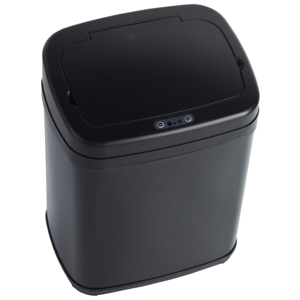 Ведро С АВТОМАТИЧЕСКИМ подъемом крышки 20 литров Черное, 21252 фото  в интернет-магазине Санкомп