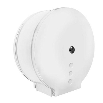 Диспенсер для туалетной бумаги из нержавеющей стали для рулонов до 300 мм  Белый, 26178 фото  в интернет-магазине Санкомп