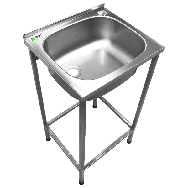 Умывальник медицинский из нержавеющей стали AISI 304 на каркасе AISI 430, 470х410х870 мм, 24775 фото  в интернет-магазине Санкомп
