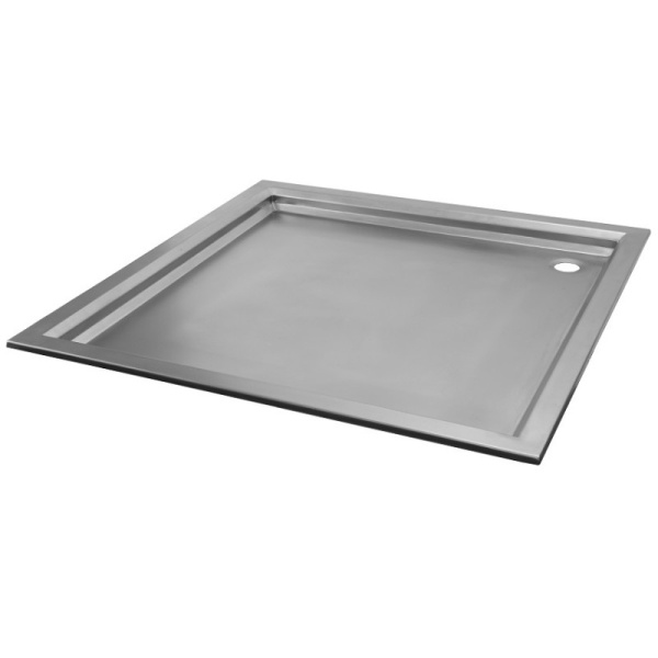 Поддон из нержавеющей стали квадратный (700х700х50) фото  в интернет-магазине Санкомп