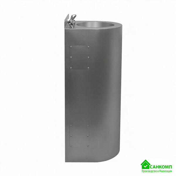 Фонтанчик питьевой кнопочный напольный 1 чаша Х/В, Б/Ф, Б/УФ, Б/Г, Б/ТО, AISI 304, 350х360х910 25977 фото  в интернет-магазине Санкомп