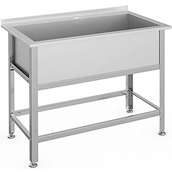 Ванна моечная AISI 304 мм сварная 1 секция 410х910х530, С/О, каркас AISI 304, 530х1010х860, 24873 фото  в интернет-магазине Санкомп