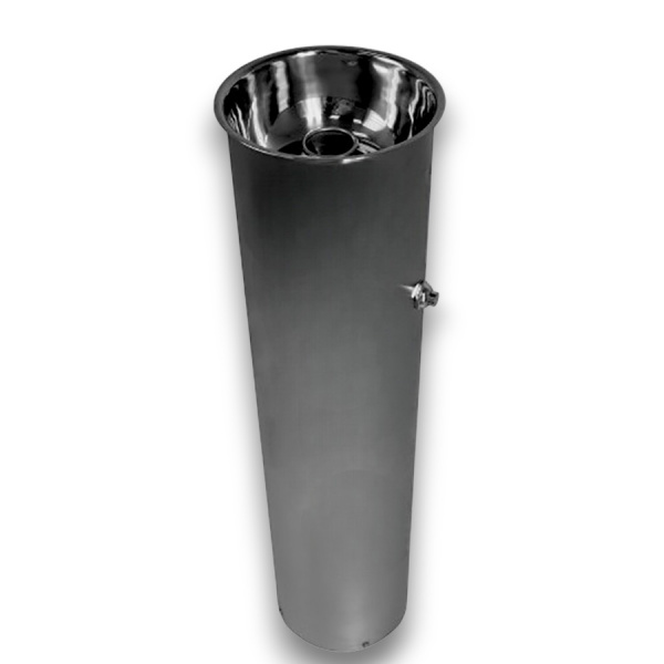 Фонтанчик питьевой кнопочный напольный 1 чаша Х/В, Б/Ф, Б/УФ, Б/Г, Б/ТО, AISI 304, 200x200x830 26563 фото  в интернет-магазине Санкомп