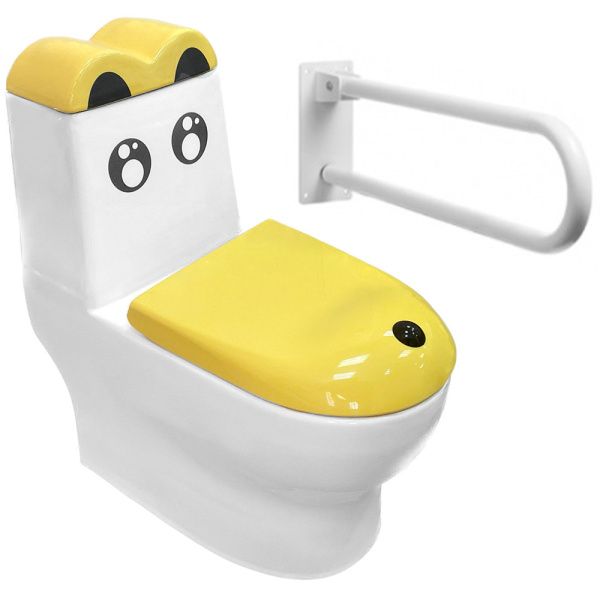 Унитаз-компакт детский для инвалидов с горизонтальным выпуском (540х235х585 (285)) фото  в интернет-магазине Санкомп