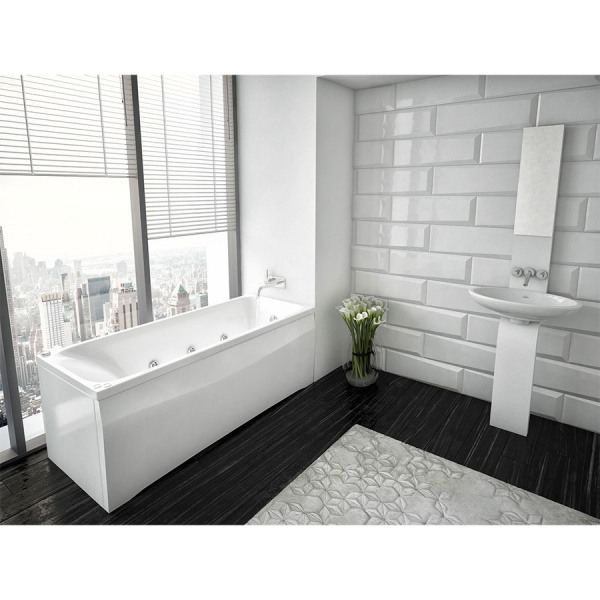 Ванна акриловая  прямоугольная в комплектации 1400х700х660 мм, 21831 фото  в интернет-магазине Санкомп