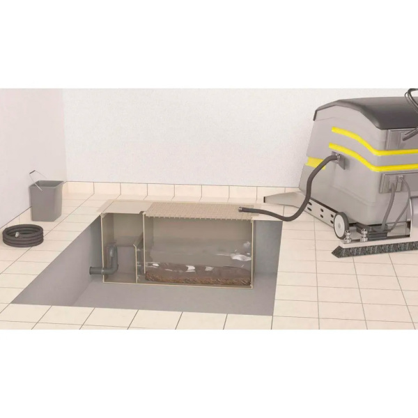 Пескоуловитель для поломоечных машин на 600 л, пиковый сброс 200 л, 1450х600х700 мм, 22506 фото  в интернет-магазине Санкомп