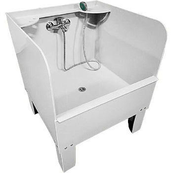 Слив технический напольный 600х600х890 С ЭКРАНОМ СО СМЕСИТЕЛЕМ, 20016  фото  в интернет-магазине Санкомп