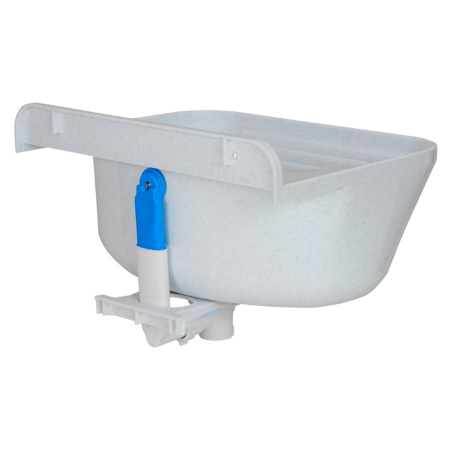 Раковина пластиковая настенная 460х360х200 мм, Белая, 27629 фото  в интернет-магазине Санкомп