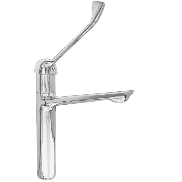 Смеситель ЛОКТЕВОЙ (ХИРУРГИЧЕСКИЙ) для кухни и раковины, (К40) с поворотным изливом 24/22, 26713 фото  в интернет-магазине Санкомп