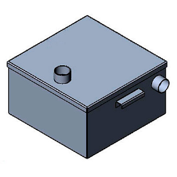 Гипсоотстойник из нержавеющей стали AISI 304 S=1.5 mm разм.300*300*200 мм 17л, 20004  фото  в интернет-магазине Санкомп