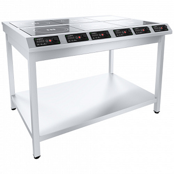 Плита индукционная 1220х900х860(880) мм (3 кВт) кол-во конфорок 6, 22934 фото  в интернет-магазине Санкомп