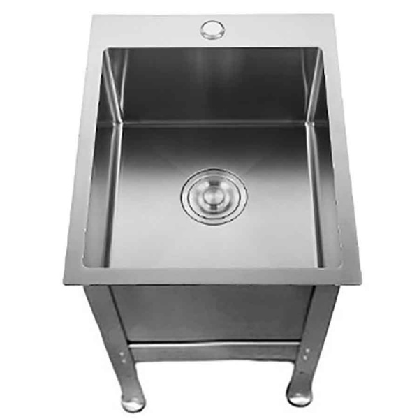 Ванна ножная из нержавеющей стали 400х500х200 мм НА КАРКАСЕ 450 мм, 18532 фото  в интернет-магазине Санкомп