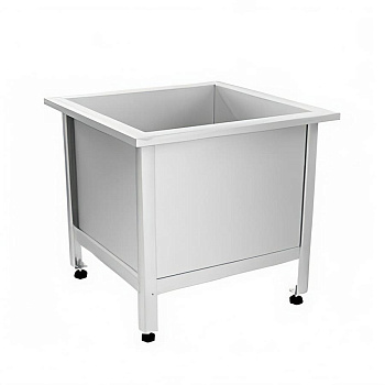 Слив технический из нержавеющей стали AISI 304 630х630х500-550 мм, 21935 фото  в интернет-магазине Санкомп