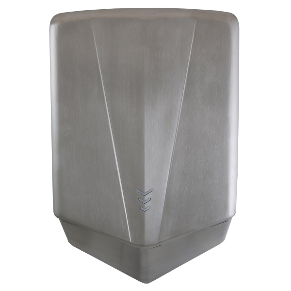 Сушилка для рук настенная ВЫСОКОСКОРОСТНАЯ (7-9 сек) С НЕРА+УФ 1300 Вт НЕРЖАВЕЙКА, МАТОВАЯ, 24004 фото  в интернет-магазине Санкомп