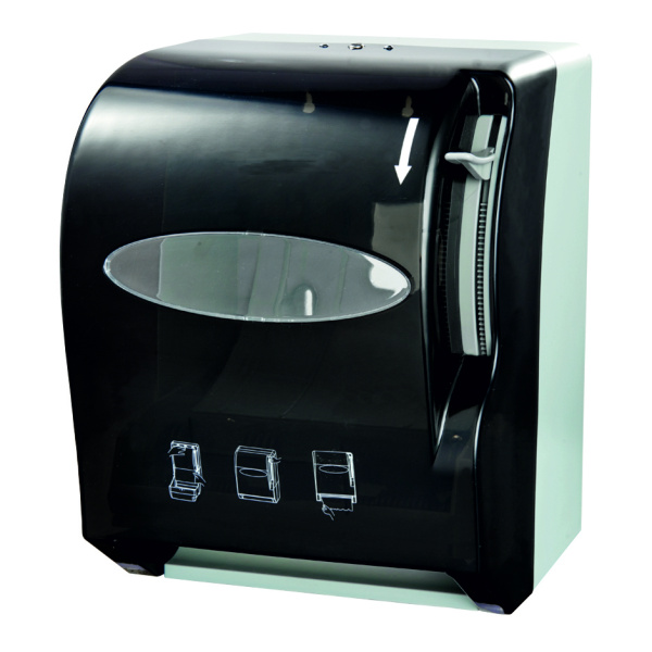 Диспенсер рулонных полотенец Черный, 20725 фото  в интернет-магазине Санкомп