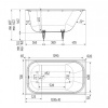 Ванна чугунная ножки в комплекте 1200х700 мм, 21660 фото  в интернет-магазине Санкомп