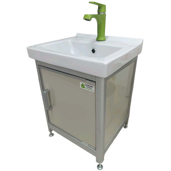 Умывальник на тумбе ДЕТСКИЙ С/О, С/П 50 см, ПРЯМОУГОЛЬНЫЙ (405х355х500) для детей, 23698   фото  в интернет-магазине Санкомп