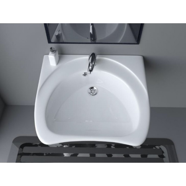 Умывальник медицинский керамика с отверстием под смеситель с переливом 475х600х180, 16108 фото  в интернет-магазине Санкомп