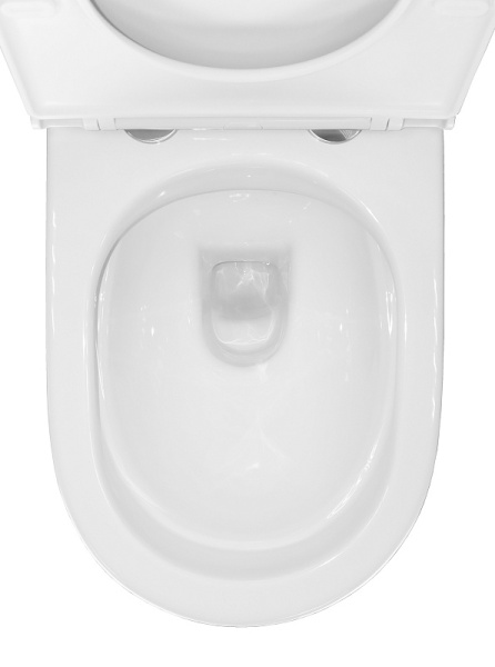 Унитаз подвесной БЕЗОБОДКОВЫЙ (540x365x425) С СИДЕНЬЕМ МИКРОЛИФТ 22593  фото  в интернет-магазине Санкомп