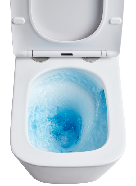 Унитаз подвесной БЕЗОБОДКОВЫЙ с сиденьем микролифт с инсталляцией, БЕЗ КЛАВИШИ 22429   фото  в интернет-магазине Санкомп