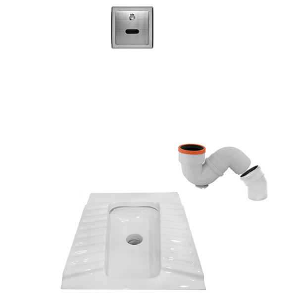 Чаша Генуя КЕРАМИКА УСИЛЕННАЯ с АВТОМАТИЧЕСКИМ КРАНОМ (БАТАРЕЙКИ) сифон УНИВЕРСАЛЬНЫЙ, 13478  фото  в интернет-магазине Санкомп