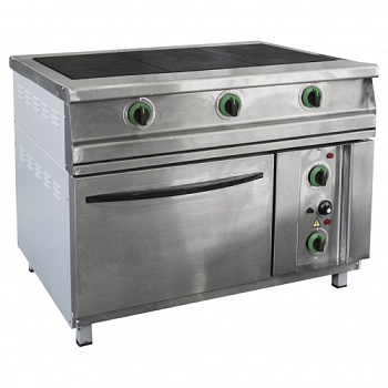 Плита электрическая 1095х860х860(880) мм (17 кВт), кол-во конфорок 4, 22913 фото  в интернет-магазине Санкомп