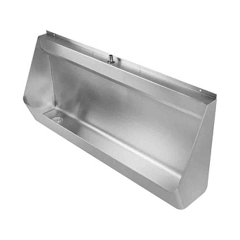 Писсуар коллективный, вход 1 вертикальный с трубкой Ø38, выпуск резьба Ду 40 СЛЕВА (240х600х545) фото  в интернет-магазине Санкомп