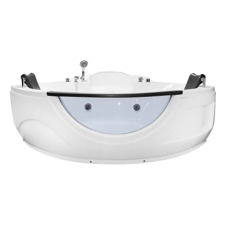 Ванна акриловая угловая гидромассажная для двух персон 1550х1550х750 мм, 21953 фото  в интернет-магазине Санкомп