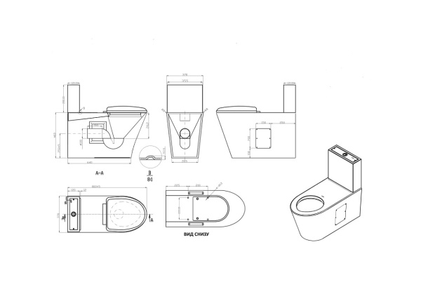 Унитаз-компакт для инвалидов МГН АНТИВАНДАЛЬНЫЙ СЕНСОР 800х370х740(460), ГОРИЗОНТАЛЬНЫЙ, 21593 фото  в интернет-магазине Санкомп