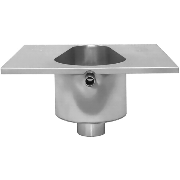 Чаша Генуя из нержавеющей стали с рассекателем 595х530х250, 19782 фото  в интернет-магазине Санкомп